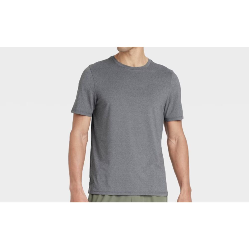 Men's Short Sleeve Performance T-Shirt - All In Motion Gray XXL: Moisture wick